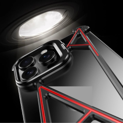 Innovative A-shaped Metal Lens Holder Phone Case