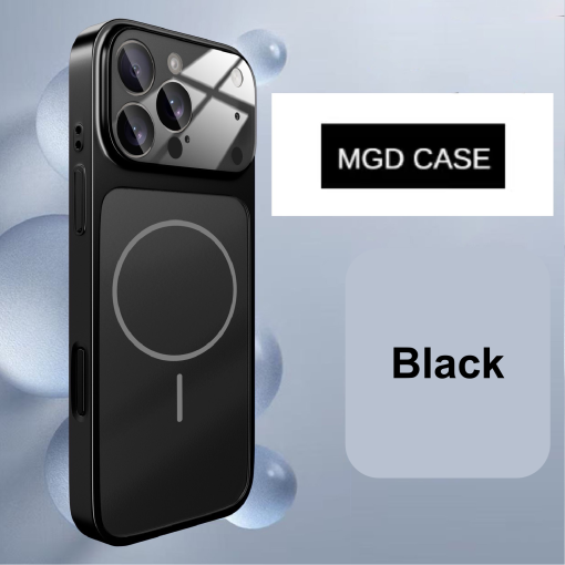 Frosted Magnetic Large Window Lens Protective Phone Case