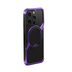 New S-shaped Metal Rotating Magnetic Stand Phone Case