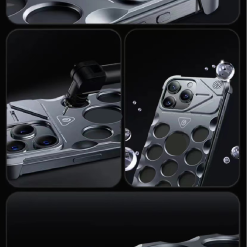 Metal Fragrance Hollow Dot Heat Dissipation Phone Case