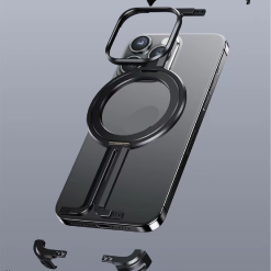 ¦Ð-shaped Metal Magnetic Mobile Phone Case
