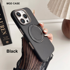 Rotating Stand Magnetic Leather Phone Case