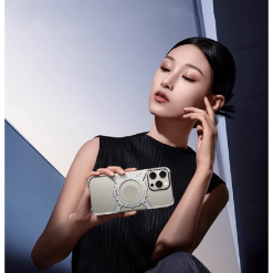 Mechanical Gear Luminous Rotating Bracket Magnetic Phone Case