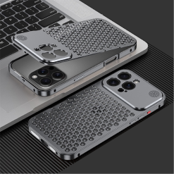Metal Snap Lens Protection Aromatherapy Heat Dissipation Mobile Phone Case