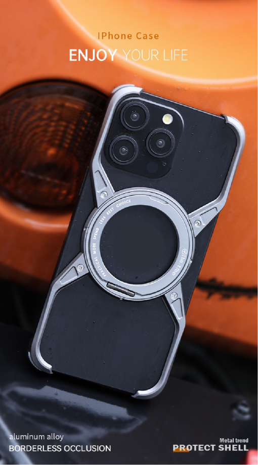 X Metal Rotating Magnetic Phone Case