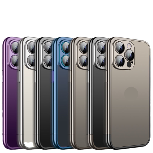Matte Electroplated Frame Phone Case