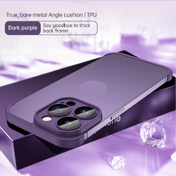 Frameless lens protective phone case