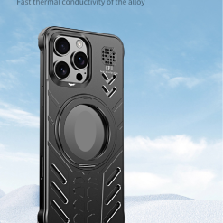 New Knight Series Metal Heat Dissipation Magnetic Phone Case