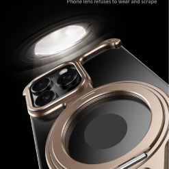 Personalized X-Line Styling Metal Magnetic Rotating Bracket Phone Case