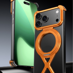 Personalized X-Line Styling Metal Magnetic Rotating Bracket Phone Case