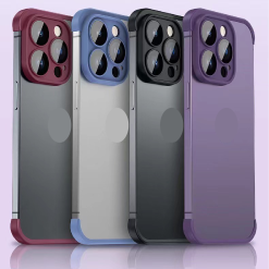 Frameless lens protective phone case