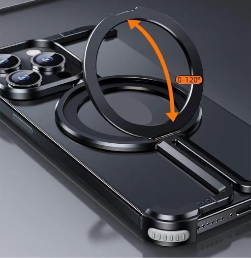 ¦Ð-shaped Metal Magnetic Mobile Phone Case