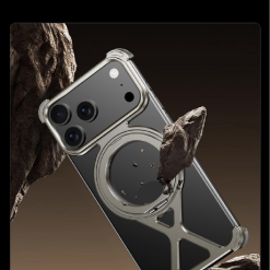 Personalized X-Line Styling Metal Magnetic Rotating Bracket Phone Case