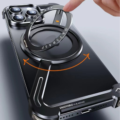 Z-shaped Metal Rotating Stand Magnetic Phone Case