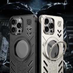 New Knight Series Metal Heat Dissipation Magnetic Phone Case