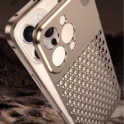 Metal Snap Lens Protection Aromatherapy Heat Dissipation Mobile Phone Case