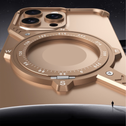 S-shaped Compass Rotating Magnetic Bracket Mobile Phone Case